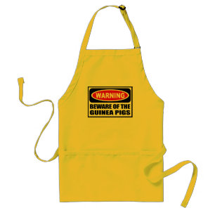 Warning BEWARE OF THE GUINEA PIGS Apron