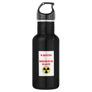 warning biological waste liberty 532 ml water bottle