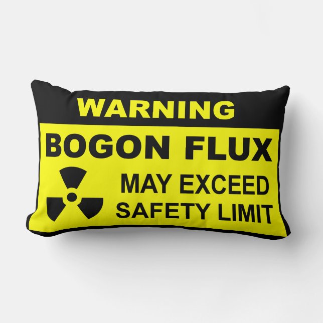 Warning: Bogon Flux Lumbar Cushion (Front)
