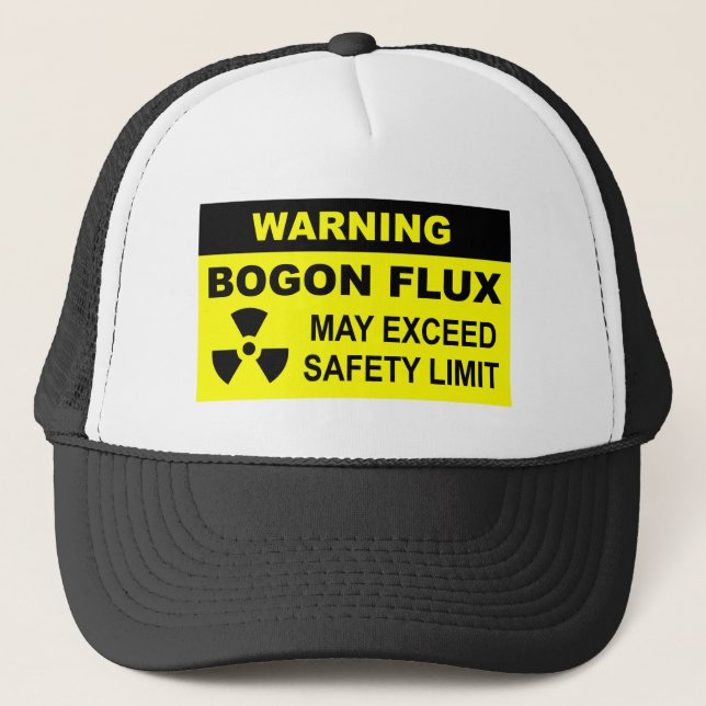 Warning: Bogon Flux Trucker Hat (Front)