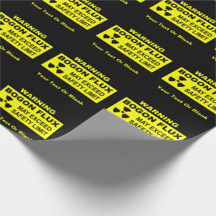 Warning: Bogon Flux Wrapping Paper
