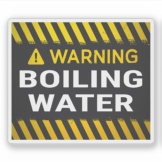 Warning Boiling Water