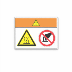 Warning/Burn Hazard Label BQ45