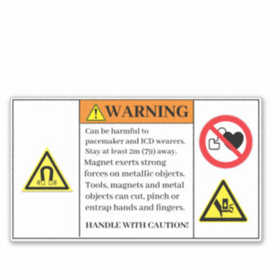 Warning Can be Harmful Label