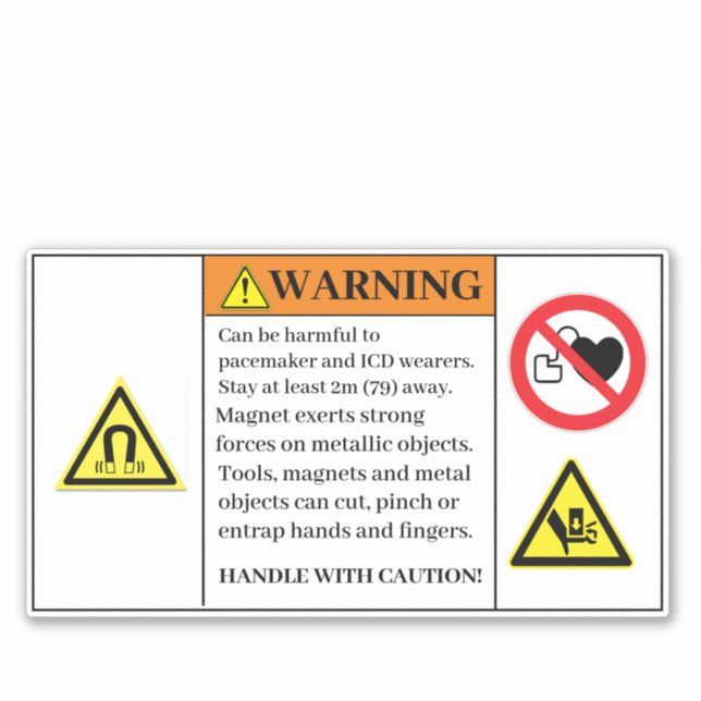 Warning Can be Harmful Label (Front)