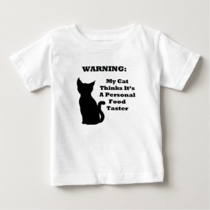 Warning Cat  Baby T-Shirt