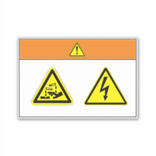 Warning/Chemical Hazard Label