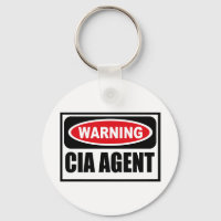 Warning CIA AGENT Key Chain