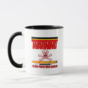 WARNING CLINICAL LAB SCIENTIST STICK WITH NEEDLES MUG