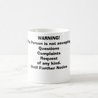 WARNING! COFFEE MUG