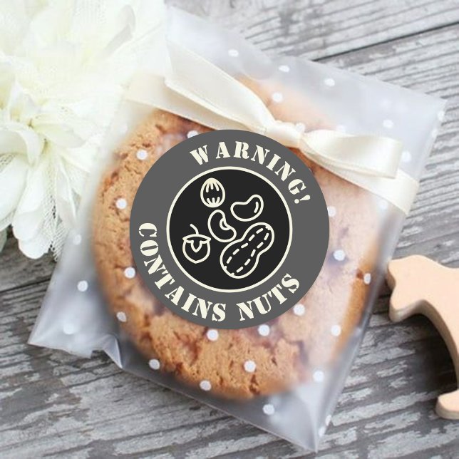 Warning contains nuts Food Label (Creator Uploaded)