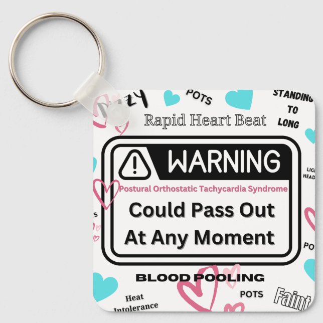 Warning! Could Pass Out  Key Ring (Front)