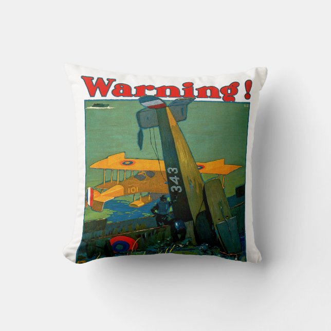 Warning! Cushion (Front)