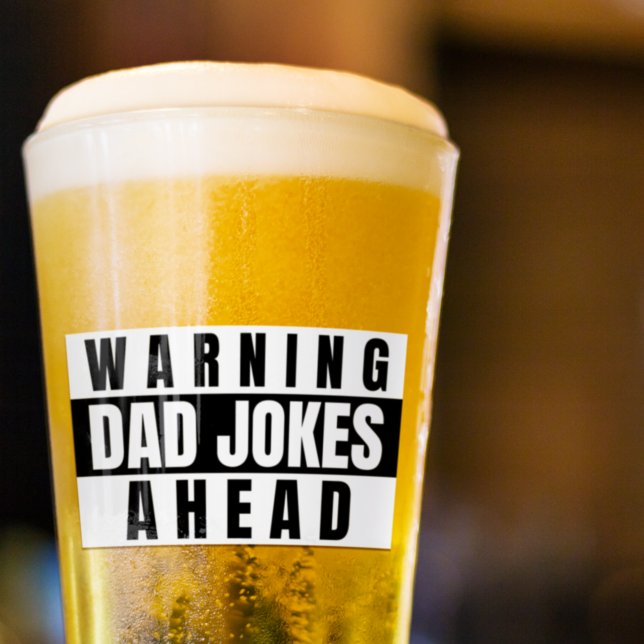 Warning Dad Jokes Ahead Glass (Creator Uploaded)