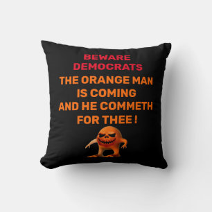 WARNING DEMOCRATS CUSHION