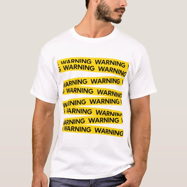 Warning Design T-Shirt (Front)