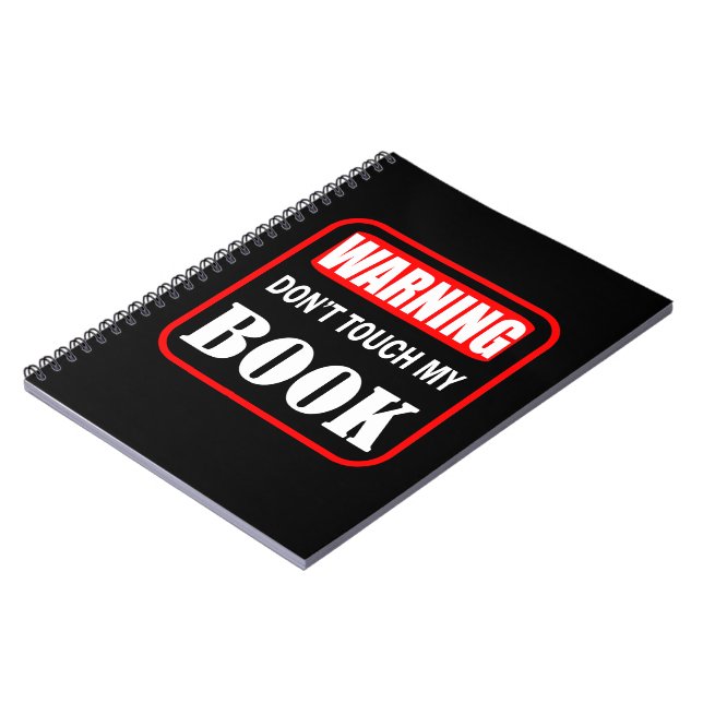 Warning don't touch my book (Left Side)