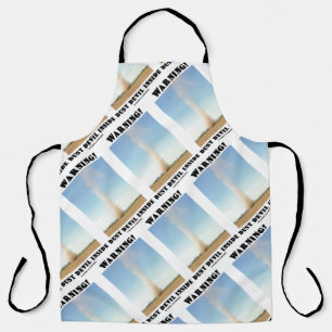 Warning! Dust Devil Inside Meteorology Humour Apron