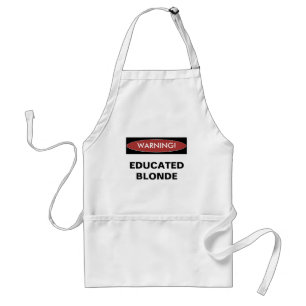Warning Educated Blonde apron