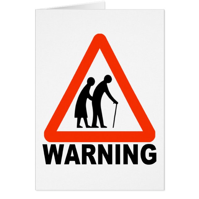 Warning - Elderly Crossing (Front)