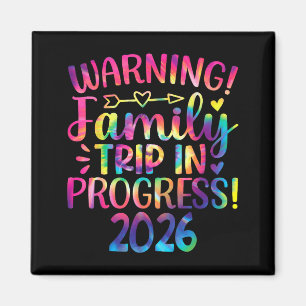 Warning Family Trip In Progress 2026  Magnet