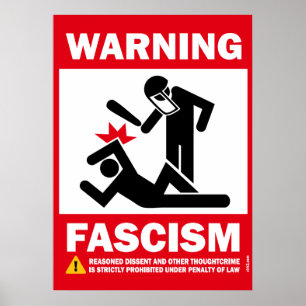 Warning: Fascism Poster