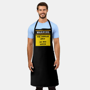 Warning For Display Only Do Not Touch Apron