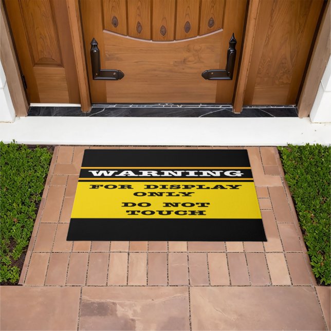 Warning For Display Only Do Not Touch  Doormat (Outdoor)