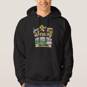 Warning Friends Trip in Progress Philippines Trave Hoodie