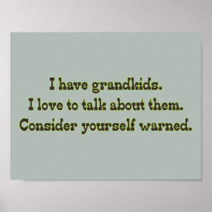 Warning from Grandparents Poster