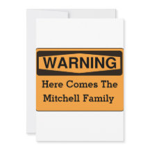 Warning Fun Family Reunion Invitations
