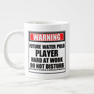 Warning Future Water Polo Player Hard At Work Large Coffee Mug