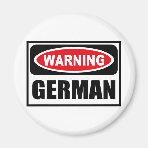 Warning GERMAN Magnet