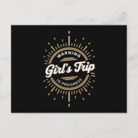 Warning Girls Trip in Progress Summer Vacation