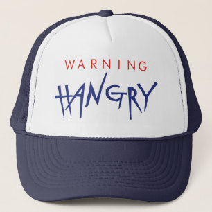 Warning Hangry Trucker Cap