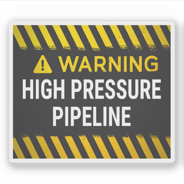Warning High Pressure Pipeline (Front)