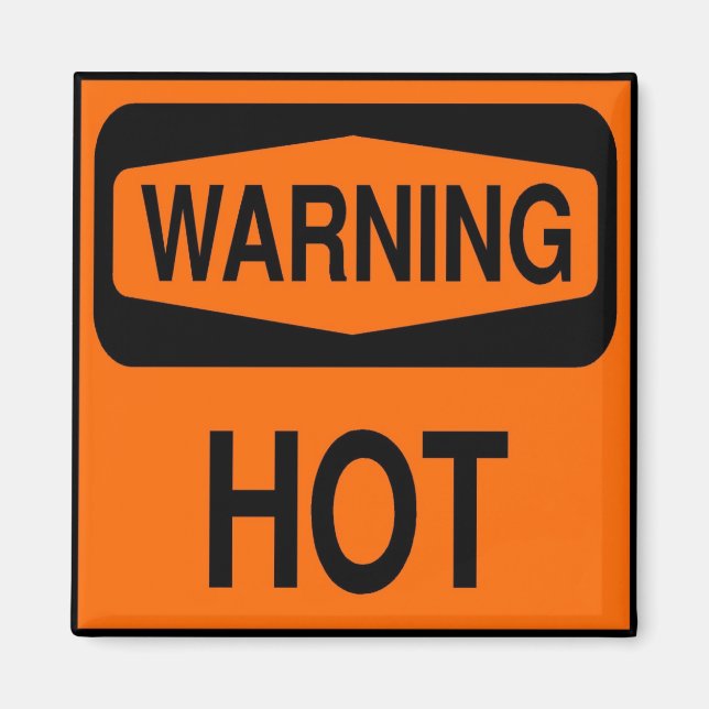 warning hot magnet (Front)
