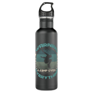Warning I Jump Over Everything Parkour 710 Ml Water Bottle