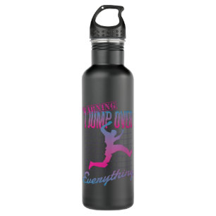 Warning I Jump Over Everything Parkour 710 Ml Water Bottle