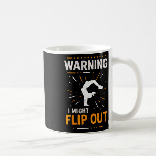 Warning I Might Flip Out Cheer Girl Cheerleading C Coffee Mug