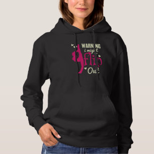 Warning I Might Flip Out Cool Cheerleader Cheer Te Hoodie