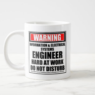 Warning Information & Electrical Systems Engineer Large Coffee Mug