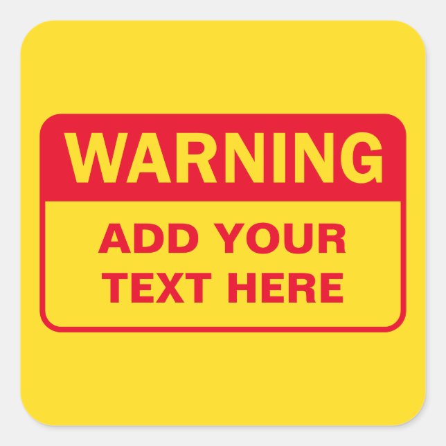 Warning Label (Front)