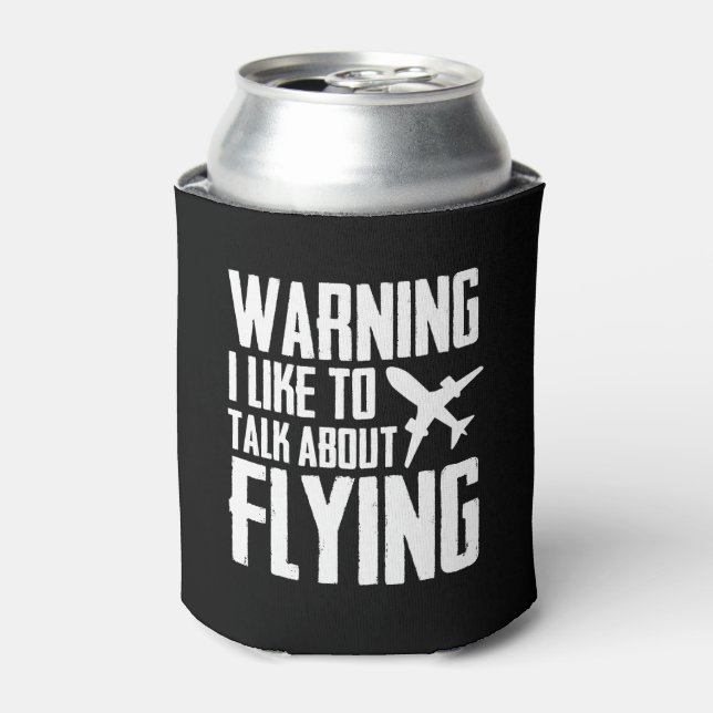 Warning Like To Talk About Flying Pilot Can Cooler (Can Front)