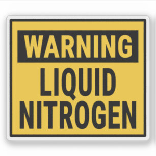 Warning Liquid Nitrogen 