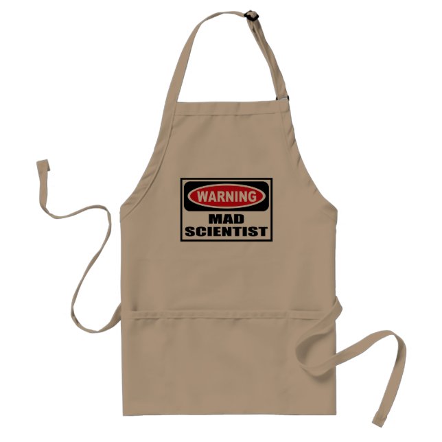 Warning MAD SCIENTIST Apron (Front)