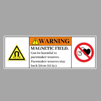 Warning Magnetic Field Label М265