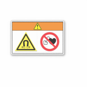 Warning/Magnetic Fields Label