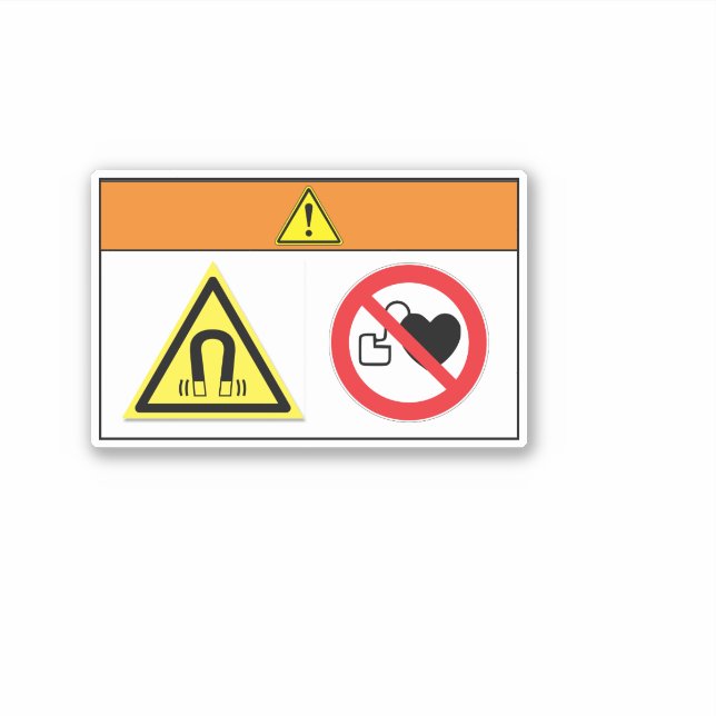 Warning/Magnetic Fields Label (Front)