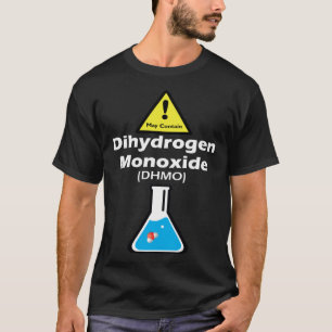 Warning may contain DHMO Science Teacher H2O Pun T-Shirt
